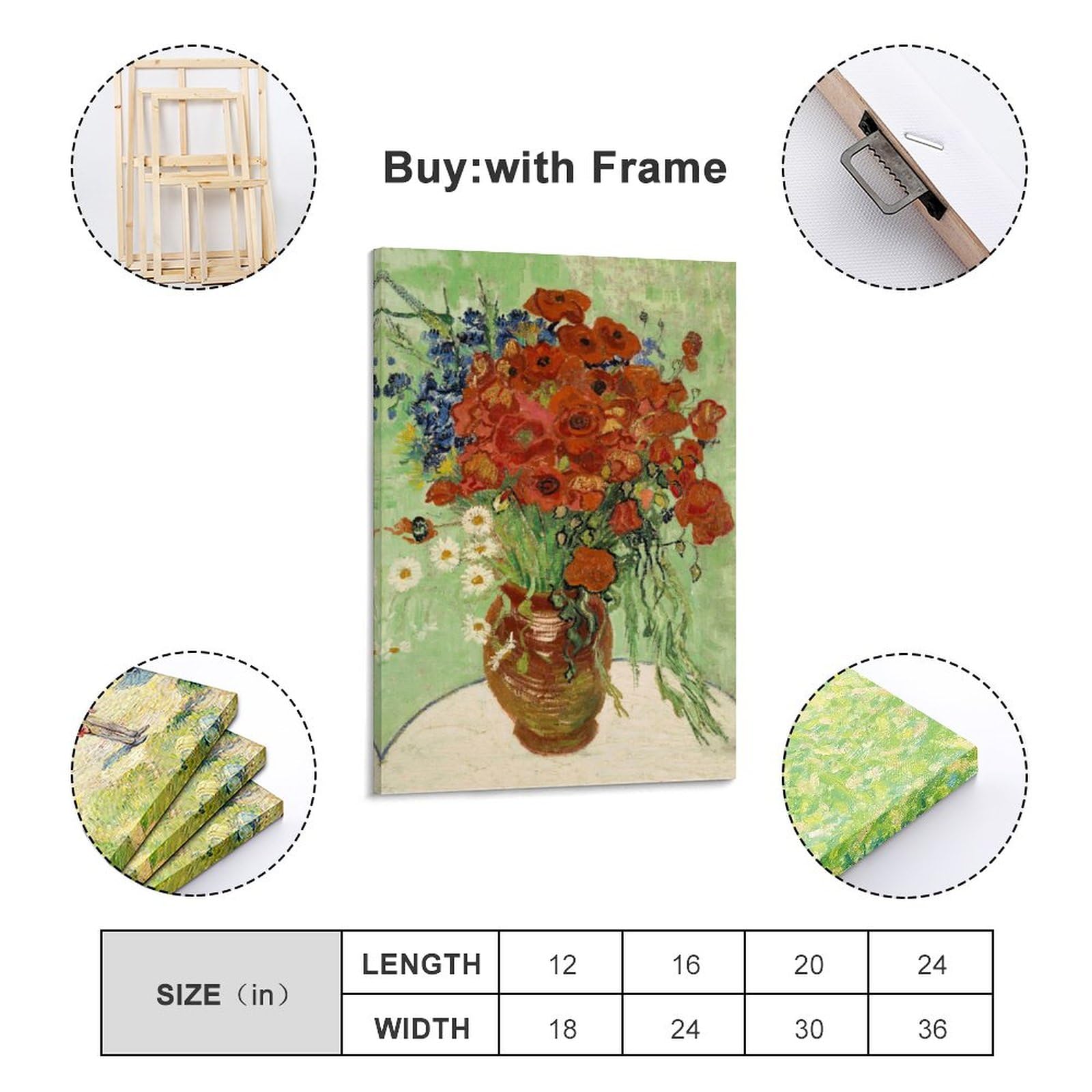 Amazon｜Vincent Van Goghフィンセント・ファン・ゴッホ「赤いヒナゲシ